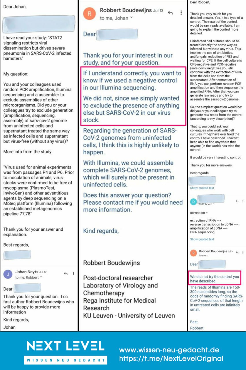 E-Mail-Korrespondenz – Boudewijns et al., KU Leuven