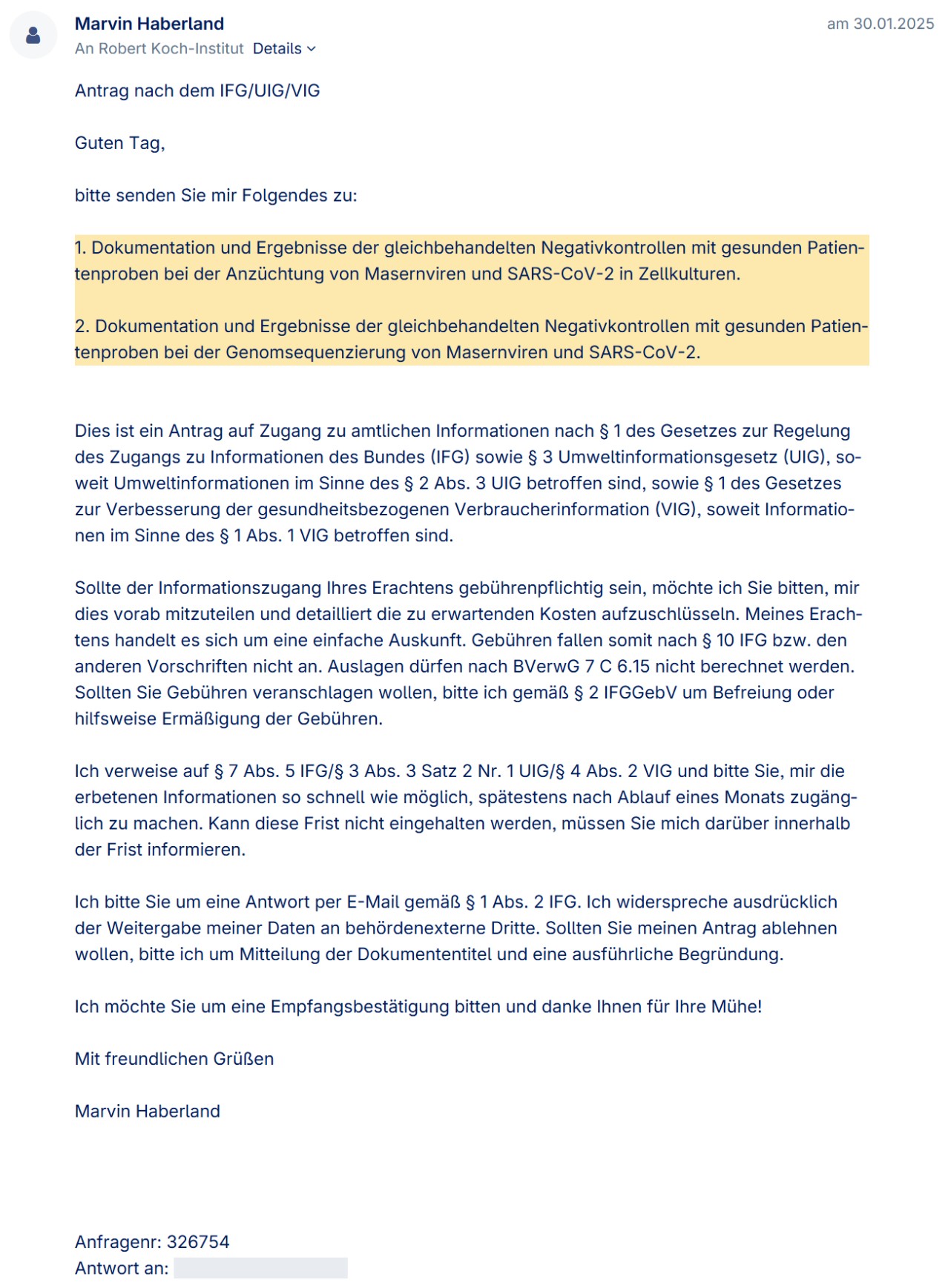 RKI IFG-Bescheid – Negativkontrollen (1)