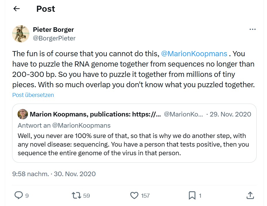 Dr. Pieter Borger – Puzzle-Analogie zur SARS-CoV-2-Genomrekonstruktion