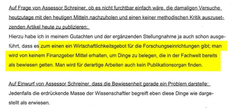 Protokoll Landgericht Ravensburg – Prof. Podbielski Aussage 2