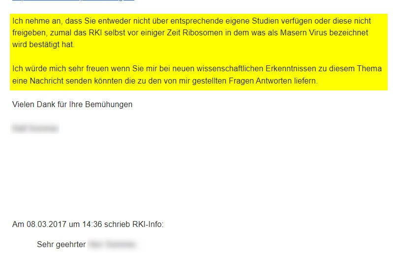 RKI-Schreiben Masernvirus – Seite 1
